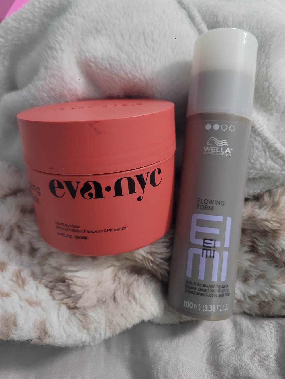 Eva NYC Coral Styling Cream + Wella EIMI Flowing Form Smoothing Balm Duo